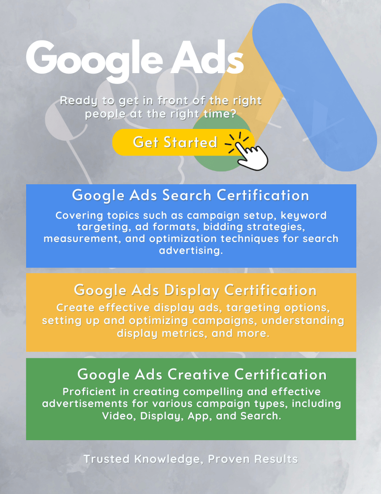 google ad certification list
